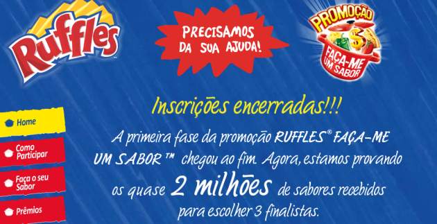 captura tela site ruffles acao sabor Quer engajamento dos seus clientes? Dê um pedaço de sua empresa para eles!