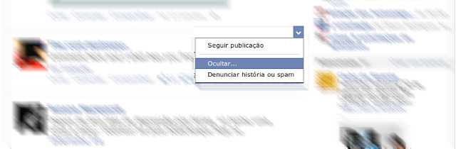 Se não gostou, você sempre pode ocultar as publicações.