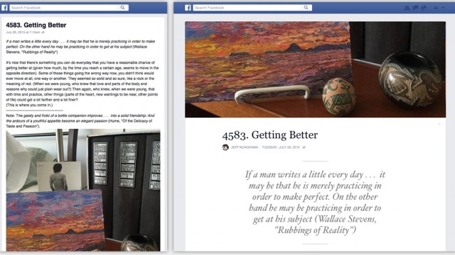 Novo visual do Facebook Notes, muito inspirado no Medium. facebook-notes-novo